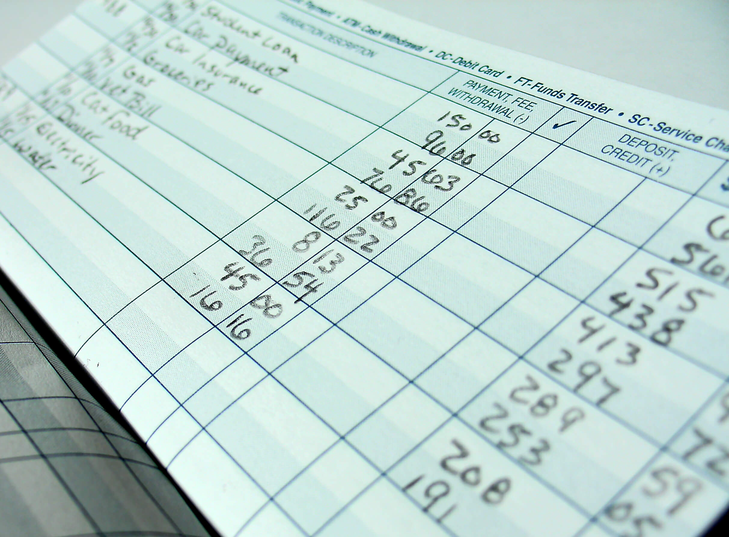 bullet journal printable checkbook register