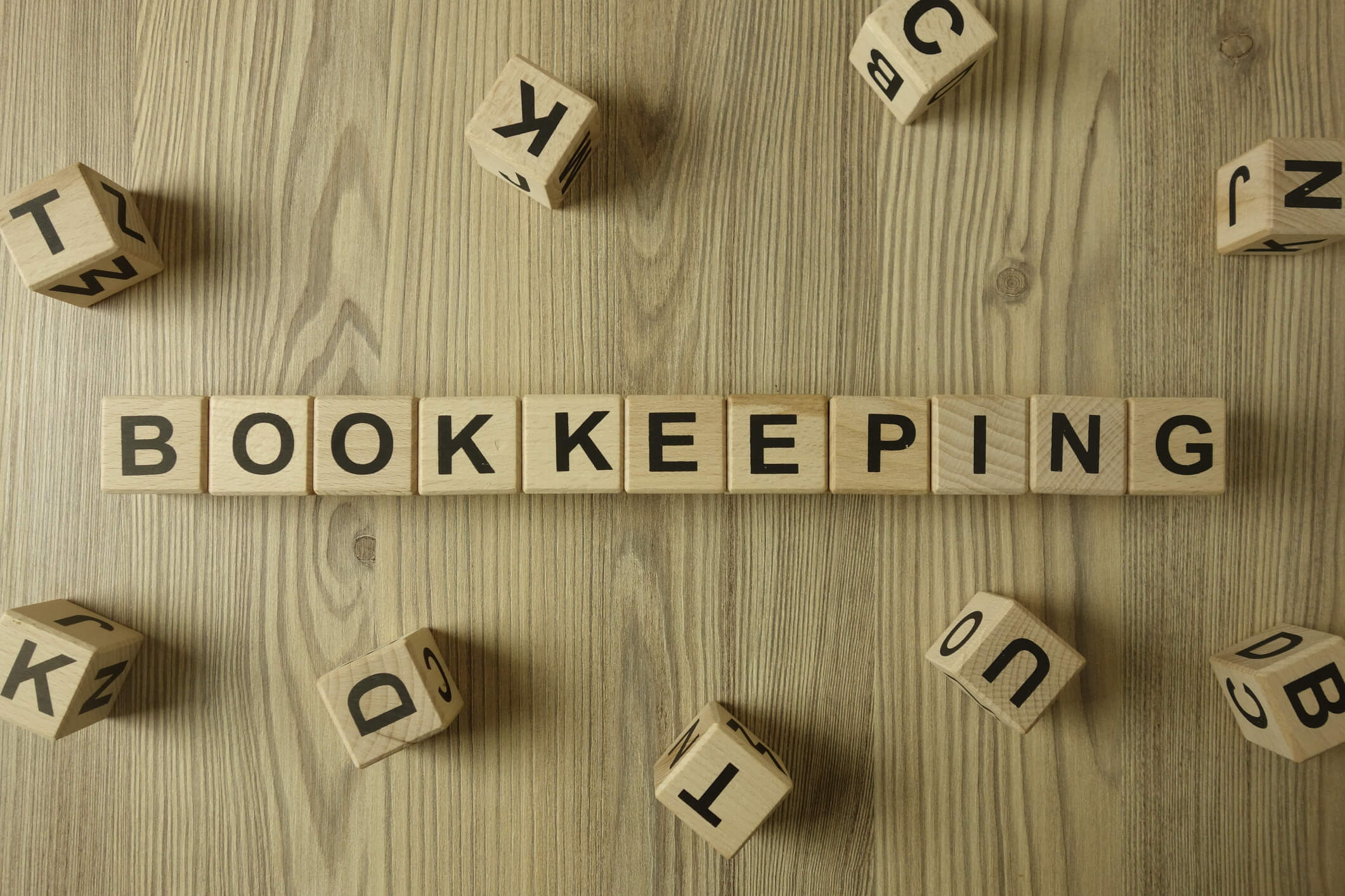 Blocks that say Bookkeeping