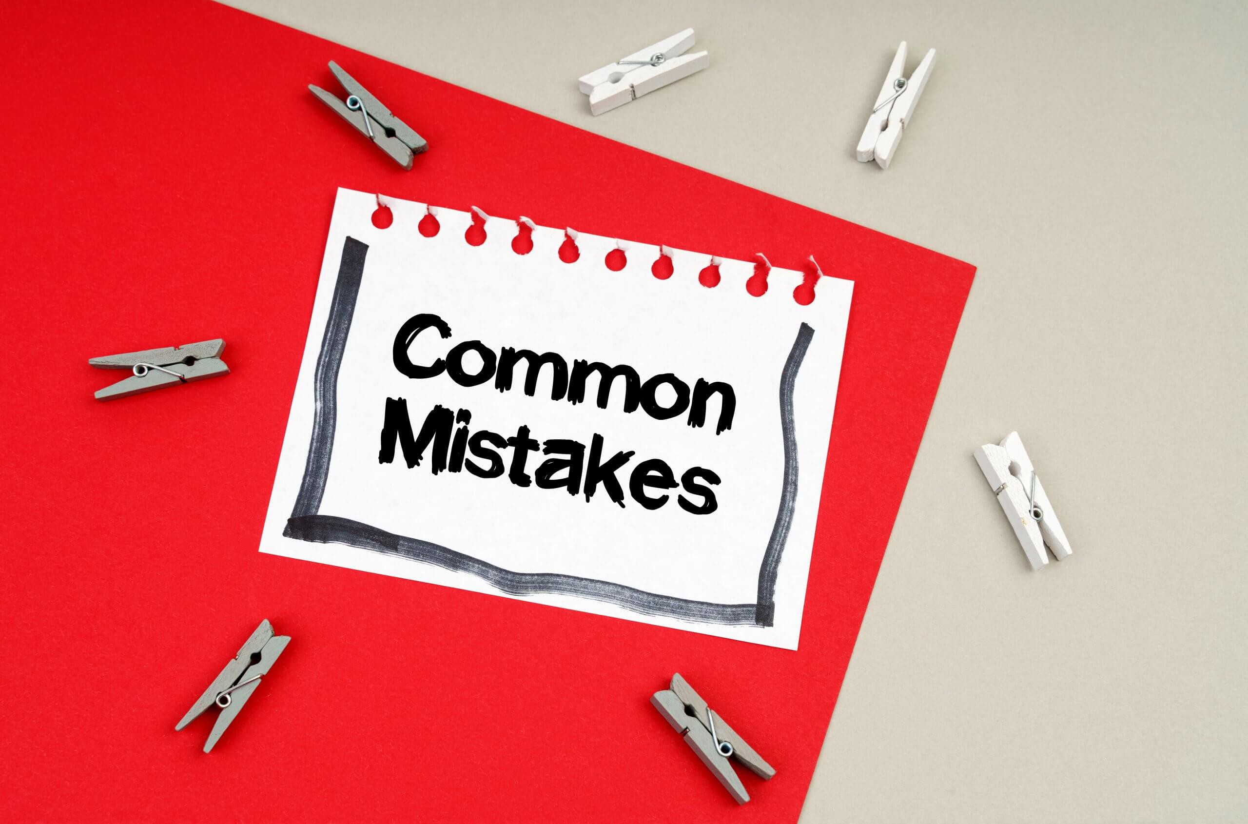 The Common Financial Mistakes We Make