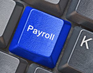 toetsenbord met toets voor payroll